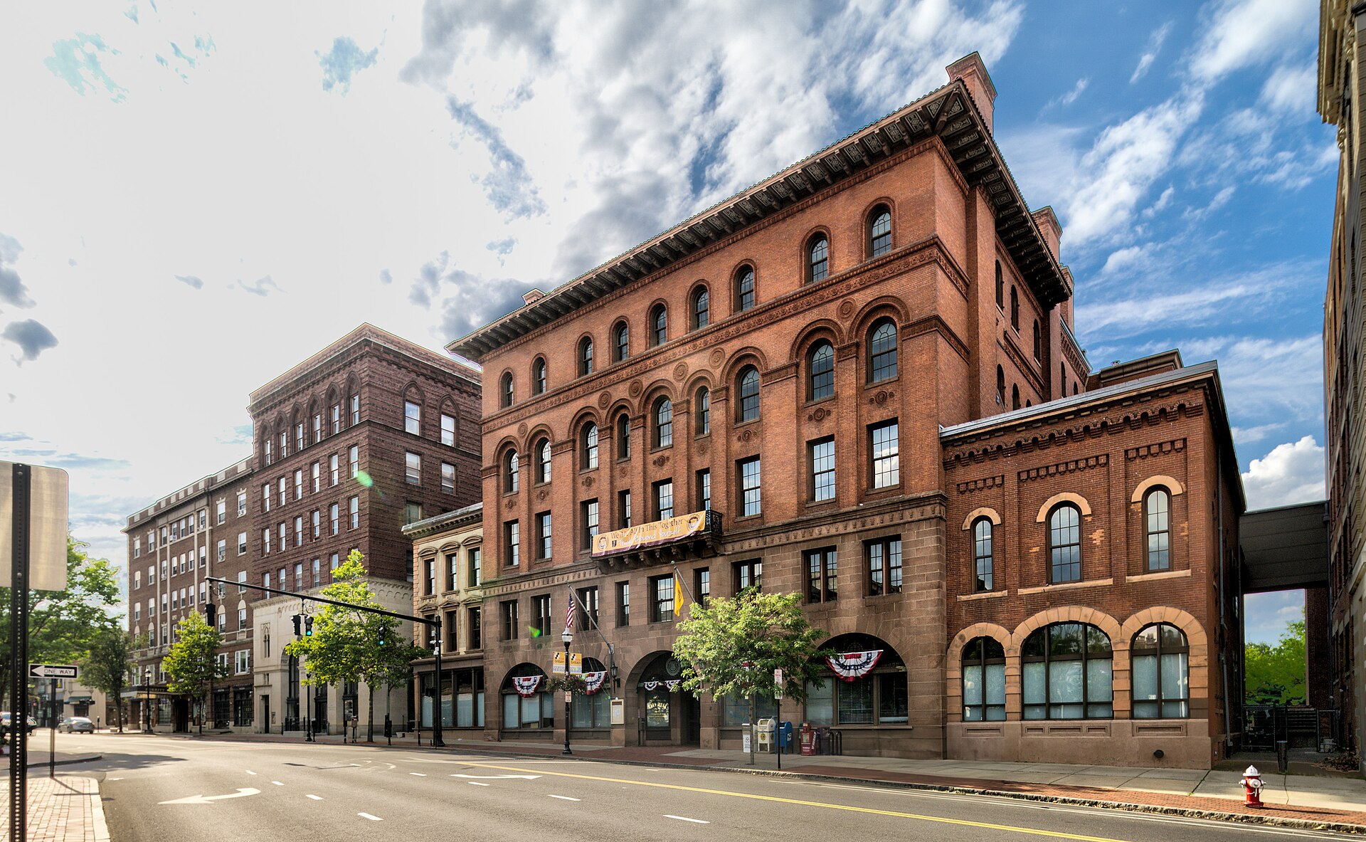 West Main Street in downtown New Britain, Connecticut
