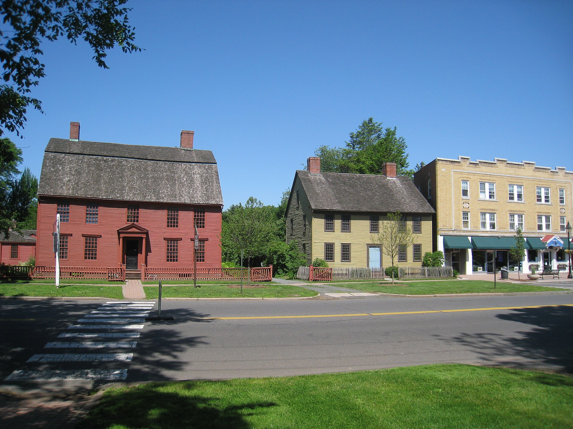 Webb and Stevens houses in Old Wethersfield, Connecticut